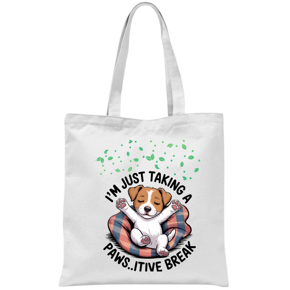 Borsa Shopper in Cotone 100% “Pawsitive Break” – Ecoshopper Made in Italy