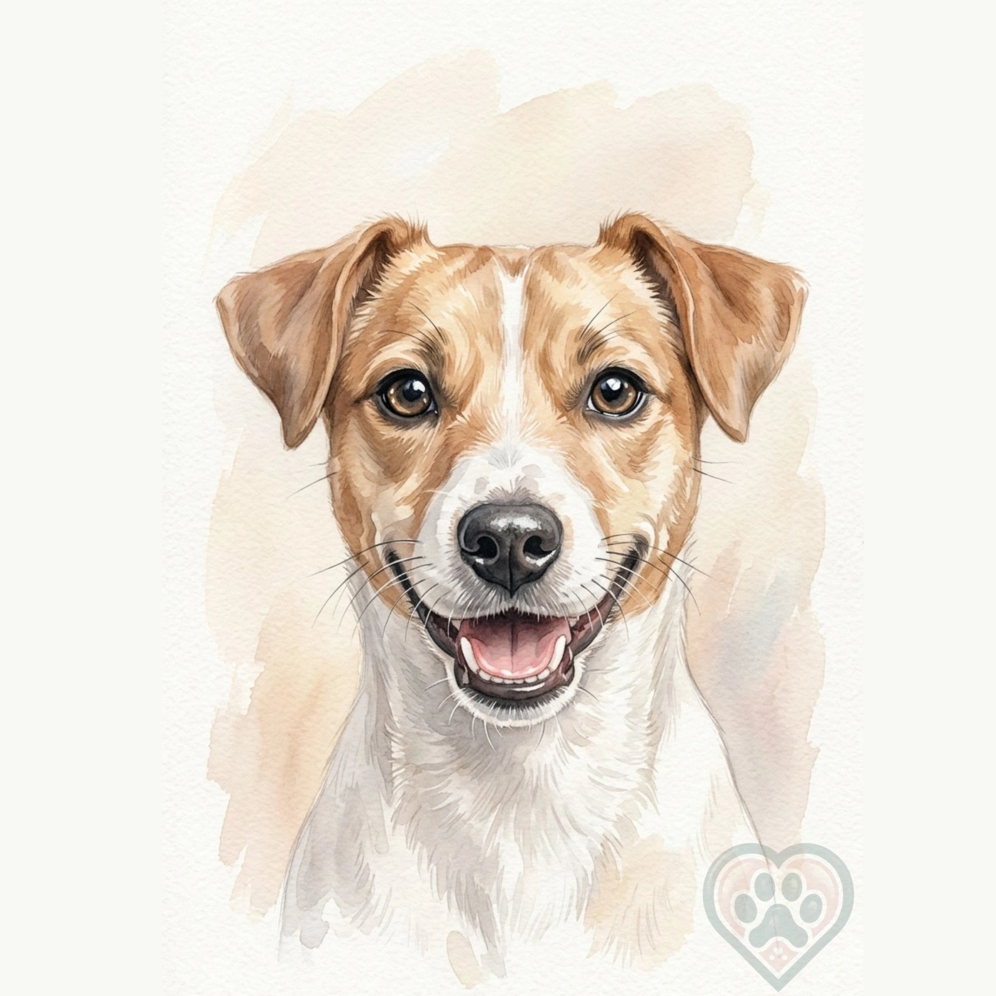 Ritratto Jack Russell ad Acquarello | Poster Digitale da Stampare