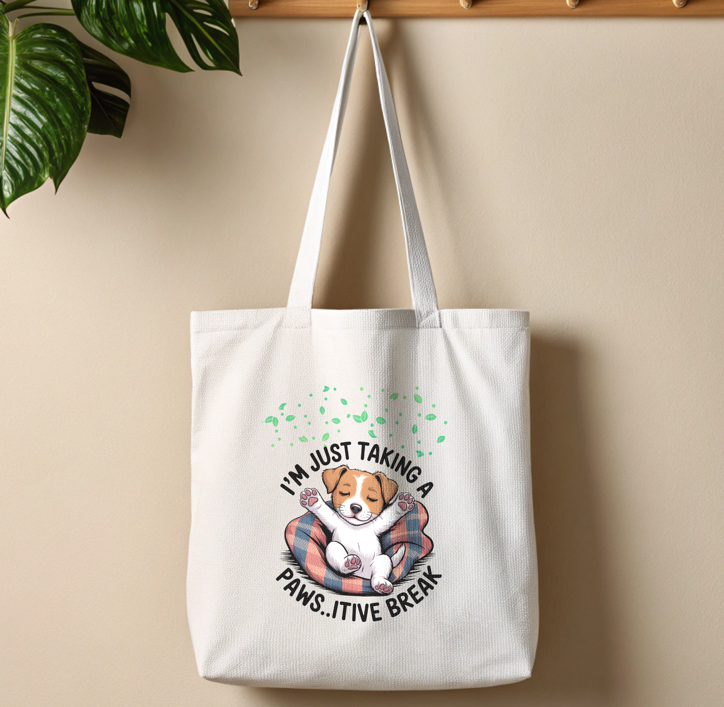 Borsa Shopper in Cotone 100% “Pawsitive Break” – Ecoshopper Made in Italy