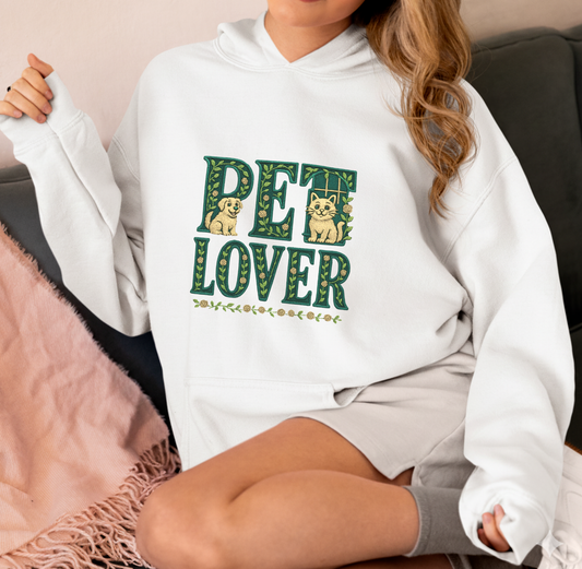 Felpa da donna con cappuccio di cotone colore bianco - Design Effetto Ricamo - Made In Italy